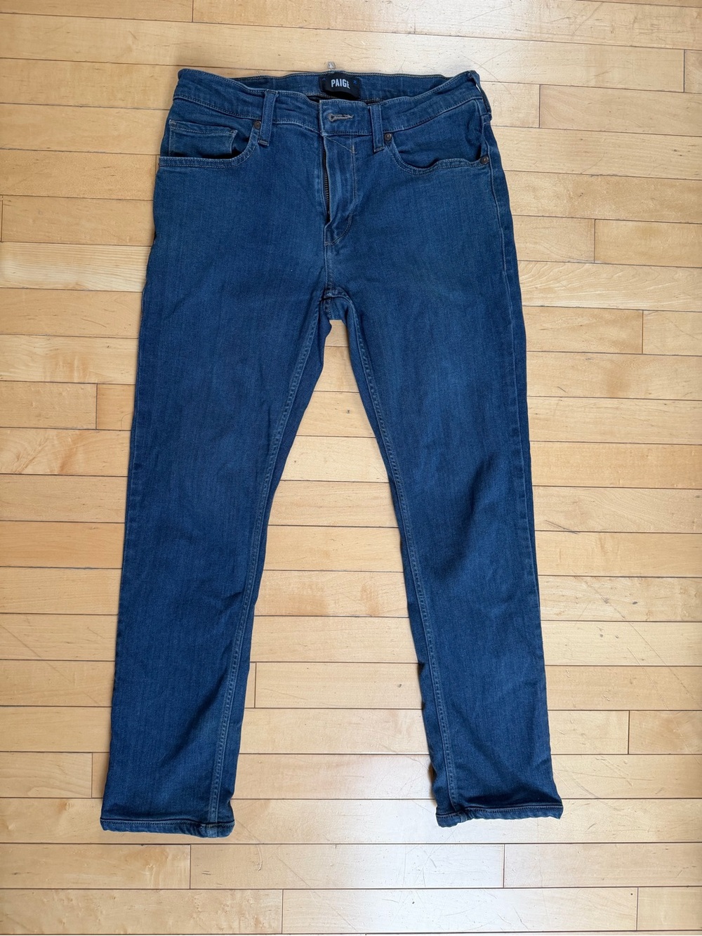 PAIGE Federal Slim Straight Jeans Men's Size 30 Dark Wash Premium Denim